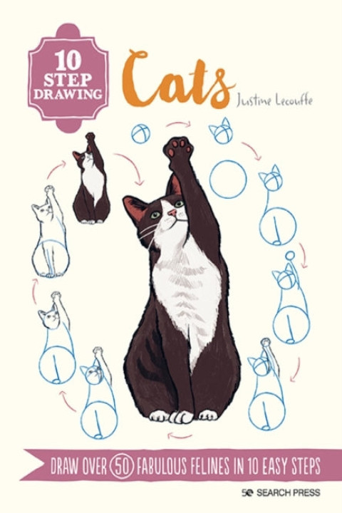 Omslag: 10 Step Drawing Cats