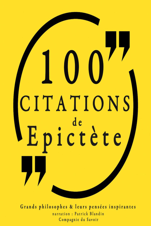 Omslag: 100 citations d'EpictÃ¨te