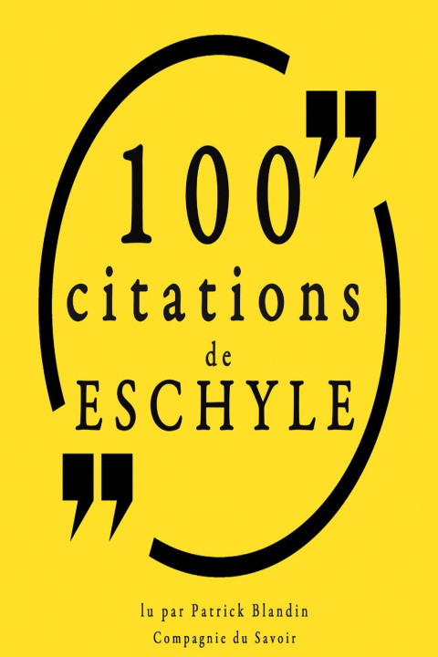 Omslag: 100 Citations d Eschyle