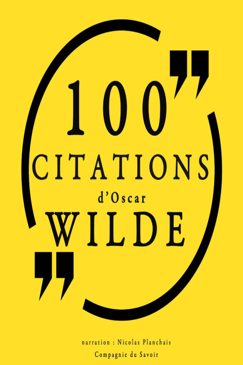 Omslag: 100 citations d'Oscar Wilde