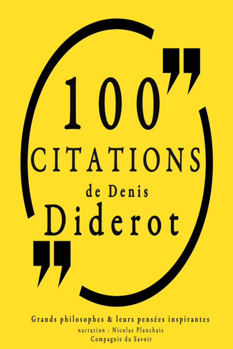 Omslag: 100 citations de Diderot