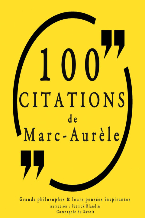 Omslag: 100 citations de Marc AurÃ¨le