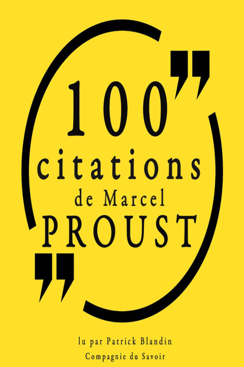 Omslag: 100 citations de Marcel Proust
