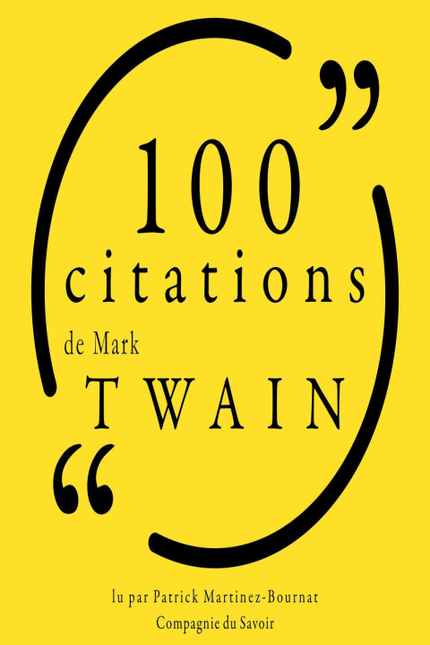 Omslag: 100 citations de Mark Twain