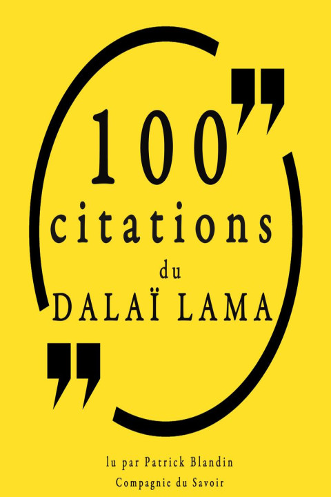 Omslag: 100 citations du Dalaà Lama