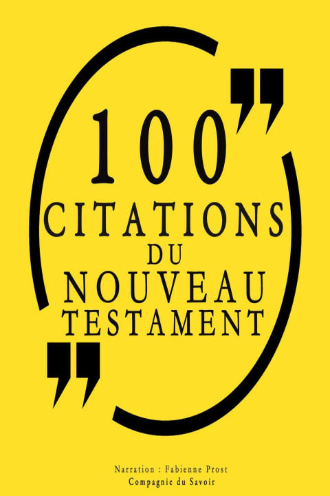 Omslag: 100 citations du Nouveau Testament
