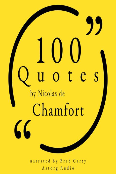 Omslag: 100 Quotes by Nicolas de Chamfort