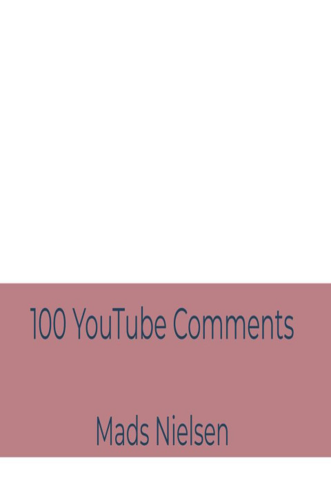 Omslag: 100 YouTube Comments