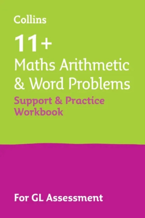 Omslag: 11 Maths Arithmetic and Word Problems Support and Practice Workbook - For the Gl Assessment 2026 Tests