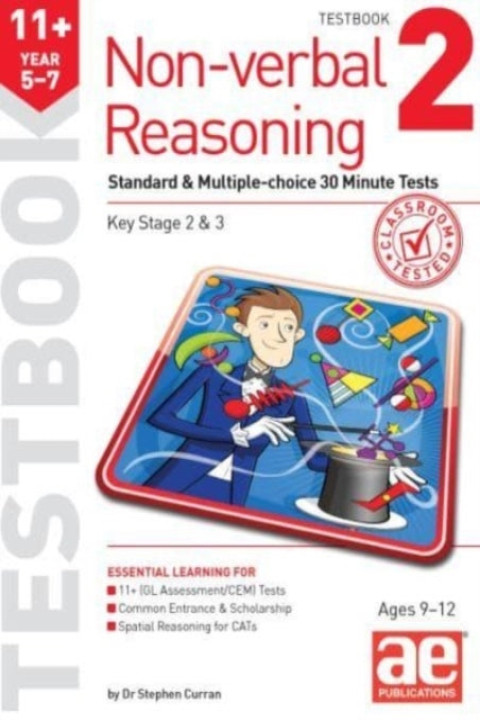 Omslag: 11 Non-Verbal Reasoning Year 5-7 Testbook 2Standard og Multi