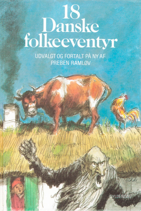 Omslag: 18 danske folkeeventyr