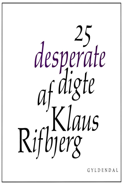 Omslag: 25 desperate digte