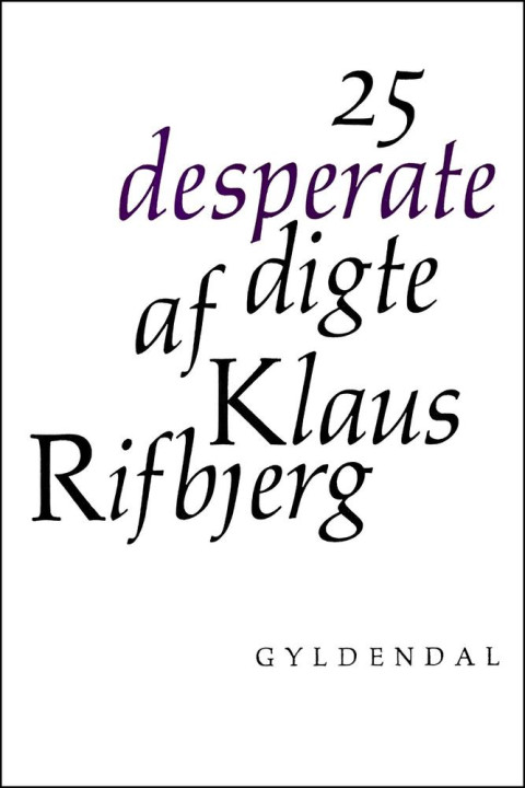 Omslag: 25 desperate digte