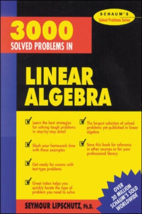 Omslag: 3000 Solved Problems in Linear Algebra