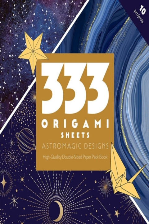 Omslag: 333 Origami Sheets Astromagic Designshigh-quality Double-sid
