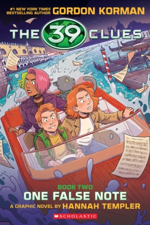 Omslag: 39 Clues Graphix #2: One False Note Graphic Novel Edition