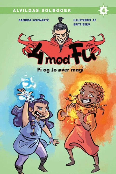 Omslag: 4 mod Fu: Pi og Jo øver magi
