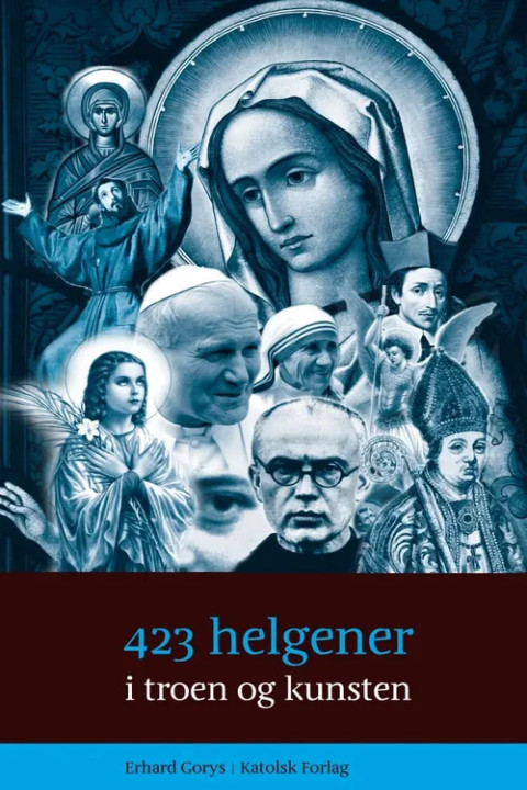 Omslag: 423 helgener i troen og kunsten