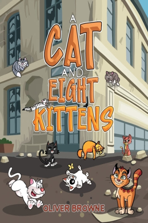 Omslag: A Cat and Eight Kittens