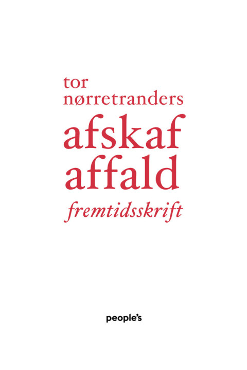 Omslag: Afskaf affald