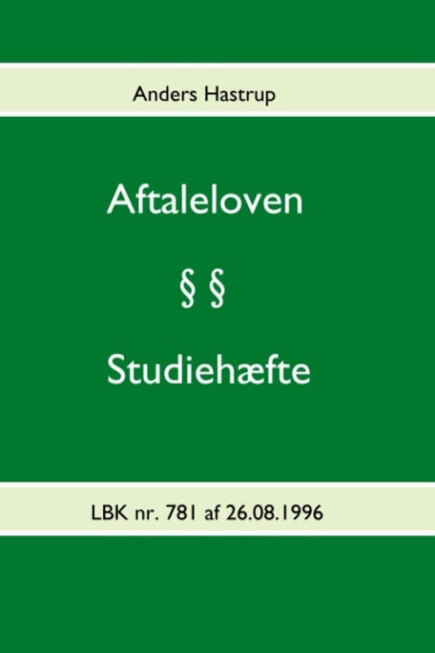 Omslag: Aftaleloven