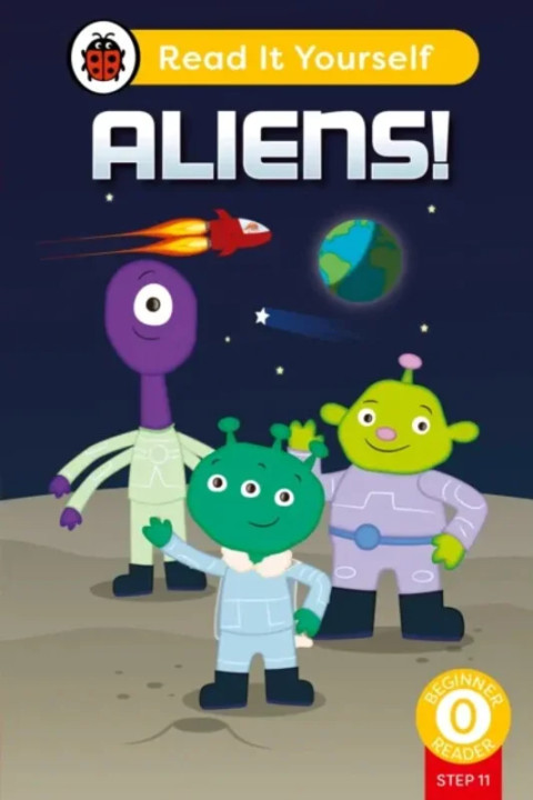 Omslag: Aliens! (Phonics Step 11): Read It Yourself - Level 0 Beginner Reader
