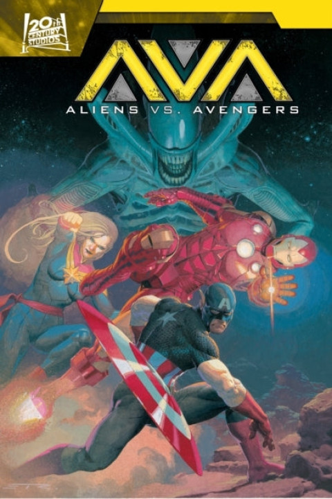 Omslag: Aliens Vs. Avengers