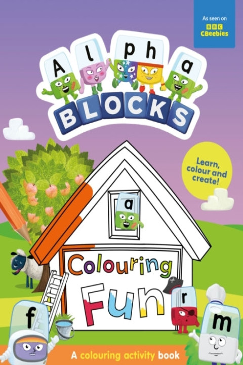 Omslag: Alphablocks Colouring Fun a Colouring Activity Book