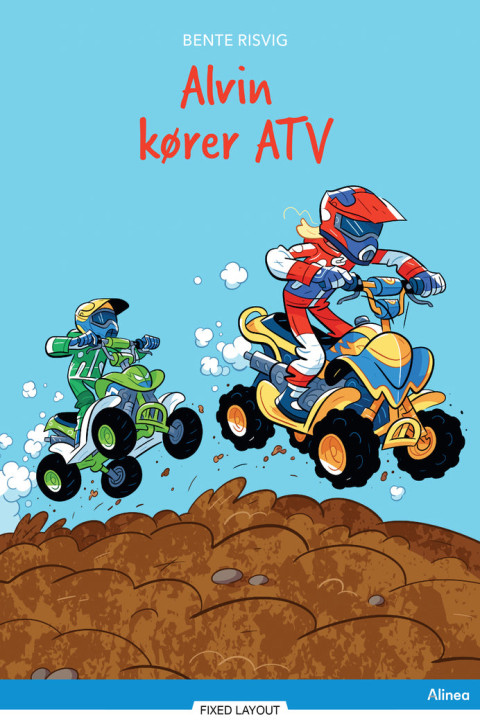 Omslag: Alvin kører ATV, Blå Læseklub