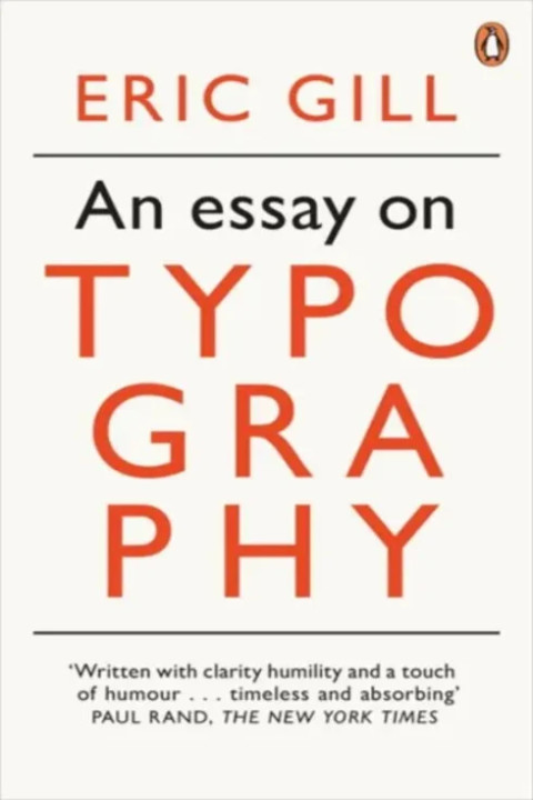 Omslag: An Essay on Typography