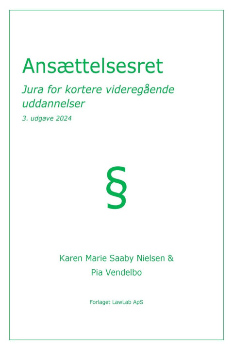 Omslag: Ansættelsesret