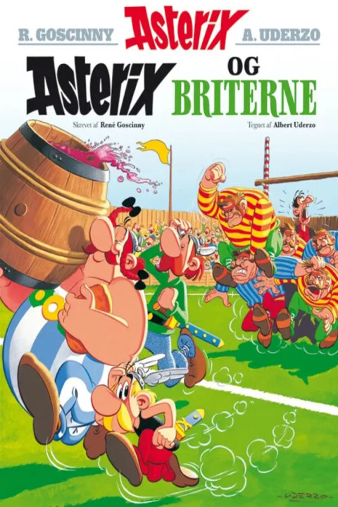 Omslag: Asterix 8 - Asterix og briterne