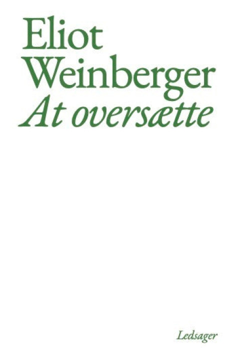 Omslag: At oversætte