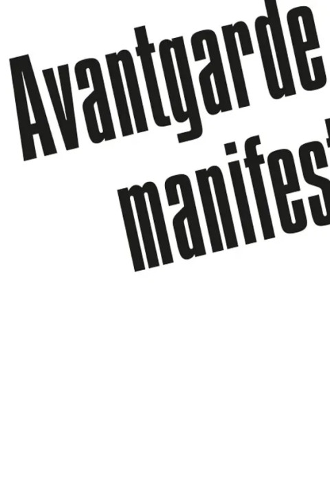 Omslag: Avantgardemanifester