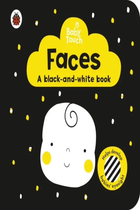 Omslag: Baby Touch: Faces: a black-and white-book