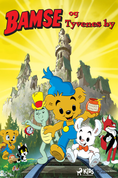 Omslag: Bamse og Tyvenes by