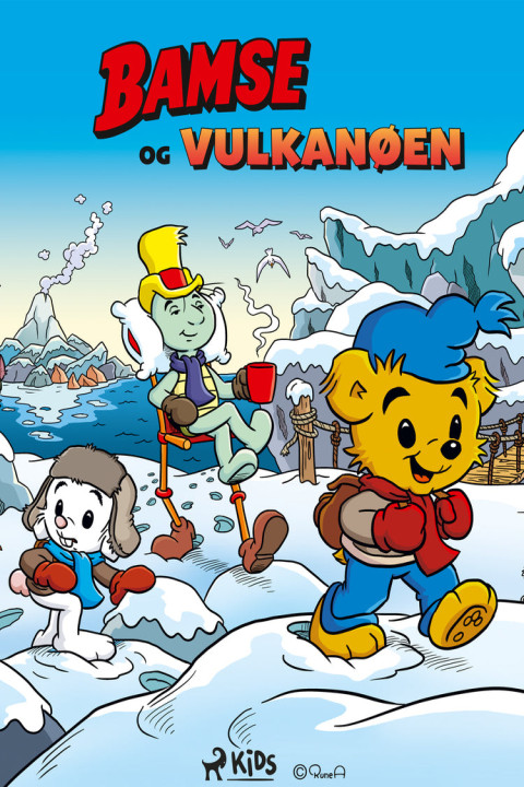 Omslag: Bamse og vulkanøen