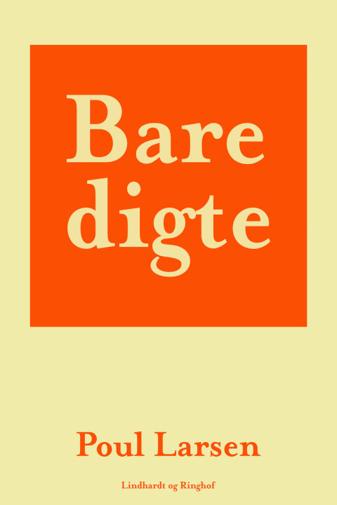 Omslag: Bare digte