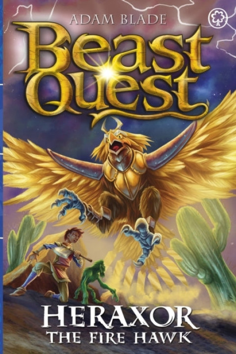 Omslag: Beast Quest: Heraxor the Fire Hawk