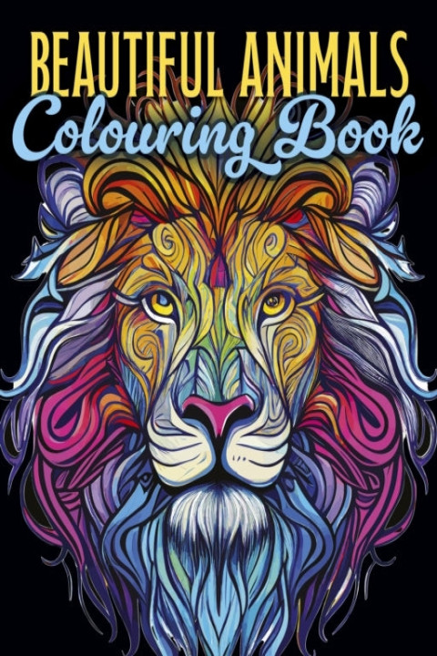 Omslag: Beautiful Animals Colouring Book