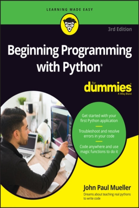 Omslag: Beginning Programming with Python For Dummies