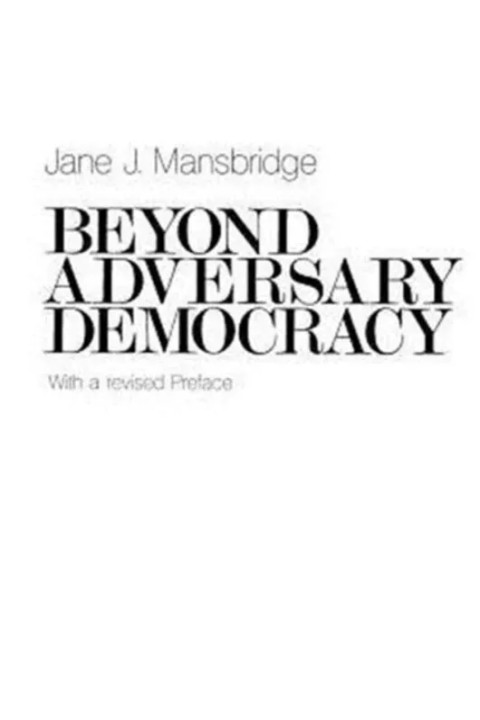 Omslag: Beyond Adversary Democracy