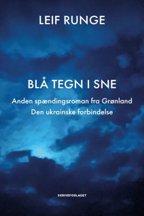 Omslag: Blå tegn i sne