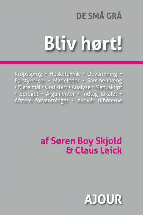 Omslag: Bliv hørt!