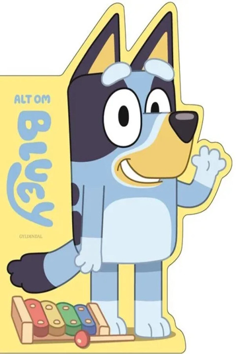 Omslag: Bluey - Alt om Bluey - Figurbog