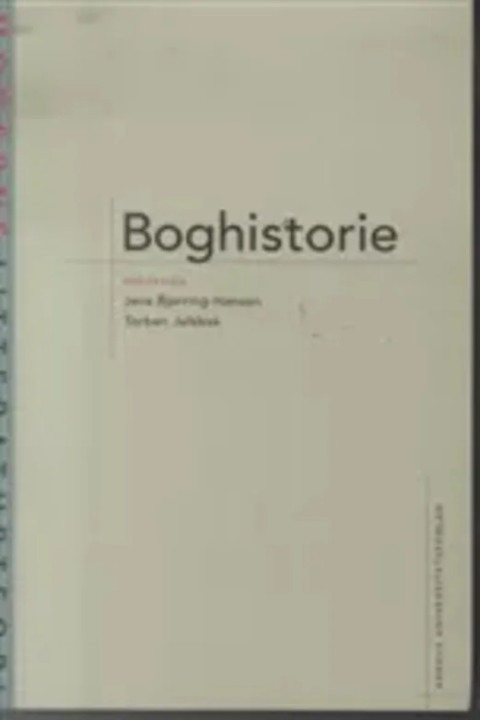 Omslag: Boghistorie