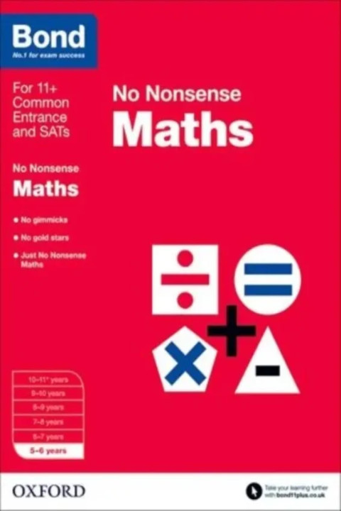 Omslag: Bond: Maths: No Nonsense - 5-6 years