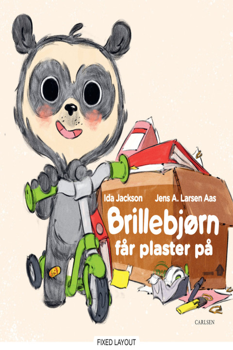 Omslag: Brillebjørn får plaster på