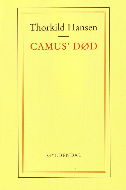 Omslag: Camus' død