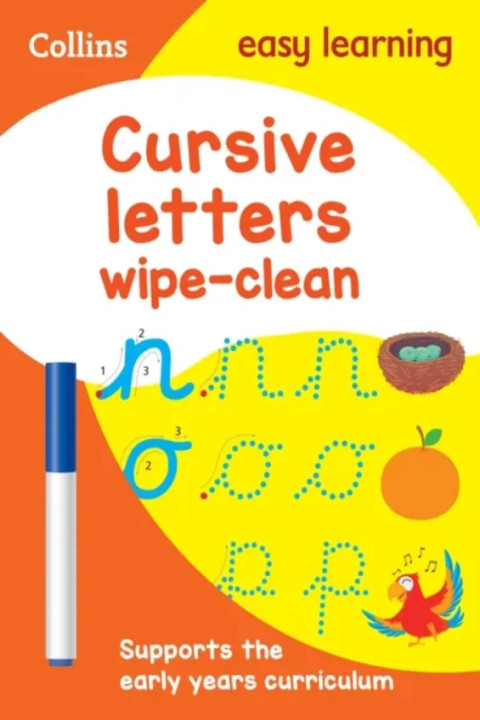 Omslag: Cursive Letters Age 3-5 Wipe Clean Activity Book - Ideal for Home Learning
